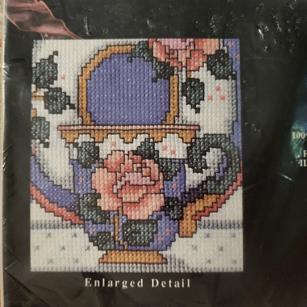 Vintage Counted cross stitch 9x26 picture kit by design works - Picture 3 of 5
